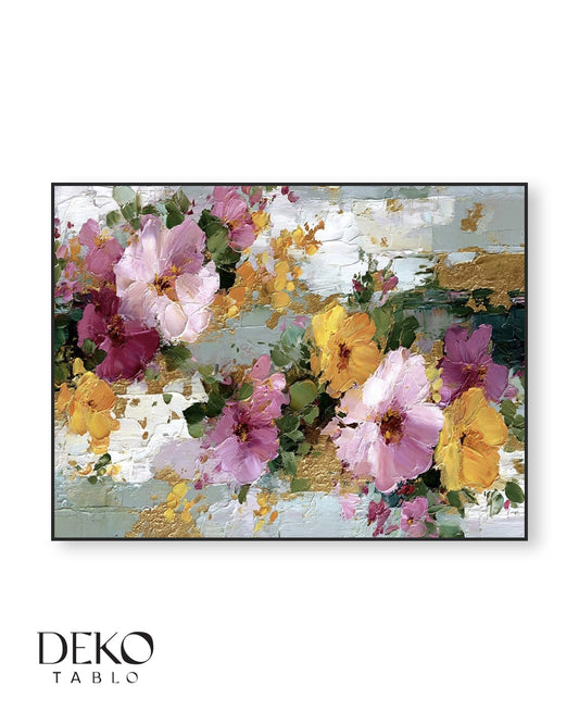 "Doğanın Renkleri" Renkli Detaylı Yağlı Boya Tablo