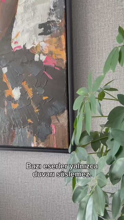"Asil" Siyah Balerin Yağlı Boya Tablo